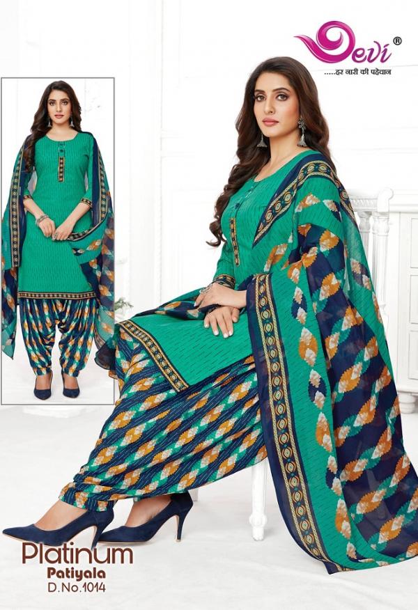 Devi Platinum Patiyala Vol-1Cotton Designer Patiyala Readymade Suit